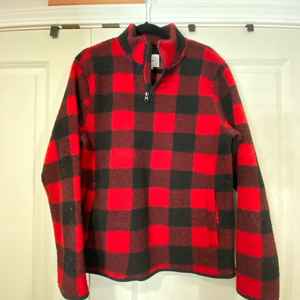Buffalo Plaid Sherpa Pullover